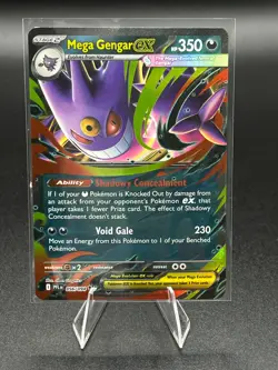2025 Pokemon Phantasmal Flames MEGA GENGAR EX 056/094 Double Rare - Image 1