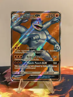 Pokemon TCG Machamp GX (Full Art) 135/147 Sm-Burning Shadows Holo - Image 1