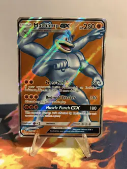 Pokemon TCG Machamp GX (Full Art) 135/147 Sm-Burning Shadows Holo - Image 2