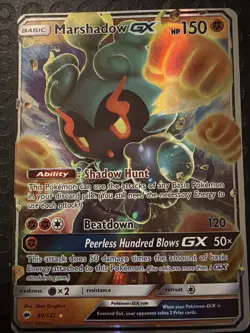Pokemon TCG Marshadow GX 80/147 Burning Shadows Ultra Rare LP - NM JBT01 - Image 1