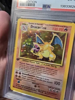 1999 Pokemon FRENCH 1st Edition Base Set Dracaufeu Charizard Holo 4/102 PSA 6 - Image 4