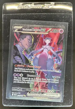 2025 Pokemon Destined Rivals Team Rocket's Mewtwo ex #231/182 - Image 1