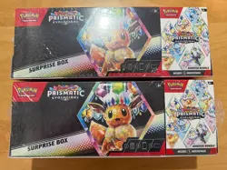 Pokemon Prismatic Evolutions Sams Club Exclusive Surprise Box Booster Bundle x2 - Image 1