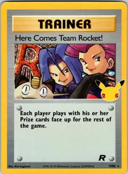 Here Comes Team Rocket! 15/82 Celebrations: Classic Collection Pokemon NM Holo - Image 1