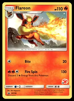 Flareon SM186 Battle Academy #44 Pokemon - Image 1