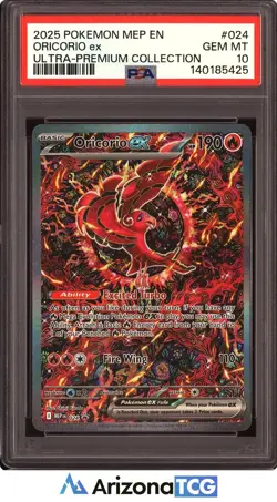 Pokemon 2025 Oricorio ex 024 Full Art Ultra-Premium Collection GEM MINT PSA 10 - Image 1