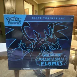 Pokemon TCG Mega Evolution Phantasmal Flames Elite Trainer Box - Image 1