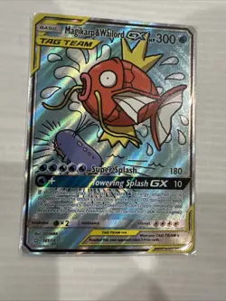Pokemon 2019 Magikarp/Wailord GX 161/181 AltArt Tag Team - Image 2