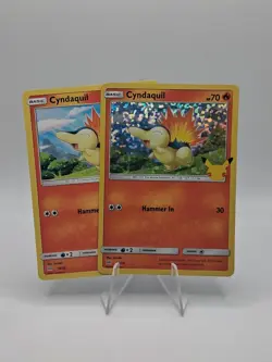 Cyndaquil 10/25 Holo + Non Holo McDonalds 25th Anniversary Promo Pokemon TCG - Image 1