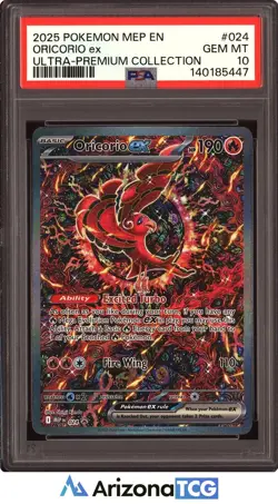 Pokemon 2025 Oricorio ex 024 Full Art Ultra-Premium Collection GEM MINT PSA 10 - Image 1