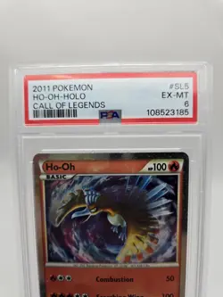 2011 POKEMON CALL OF LEGENDS #SL5 HO-OH-HOLO PSA 6 - Image 4