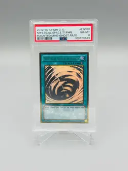 PSA 8 Mystical Space Typhoon GLD5-EN038 Limited Ed. Gold Ghost Rare YuGiOh - Image 1