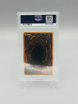 PSA 8 Mystical Space Typhoon GLD5-EN038 Limited Ed. Gold Ghost Rare YuGiOh - Image 2