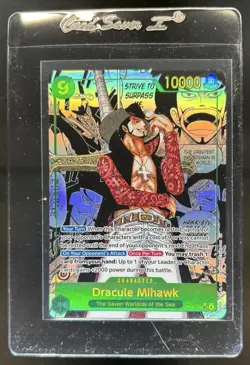 2026 One Piece Seven Dracule Mihawk Secret Rare Manga Alt Art #OP14-119 - Image 1