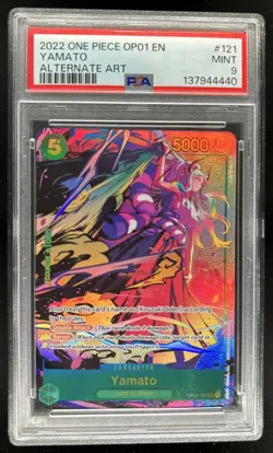 2022 One Piece OP01 Yamato Alternate Art #OP01-121 PSA 9 MIN - Image 1