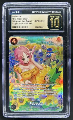 2024 One Piece Awakening of New Era Rebecca Super Rare #OP05-091 CGC 10 Pristine - Image 1