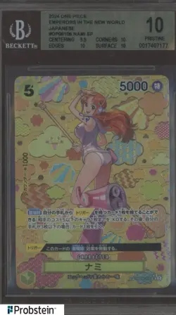 2024 One Piece Emperors in New World JPN OP08106 Nami SP BGS 10 PRISTINE - Image 1