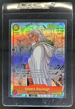 2024 One Piece Two Legends Silvers Rayleigh Secret Rare Manga Alt Art #OP08-118 - Image 1