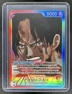 2025 One Piece Carrying On His Will Portgas D. Ace Leader #OP13-002 - Image 1
