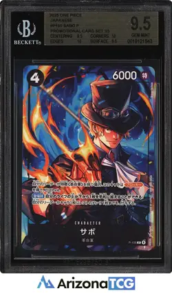 One Piece 2025 Sabo P-105 Promo Card Set '25 Japanese BGS 9.5 - Image 1