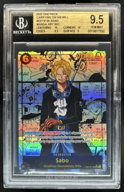 2025 One Piece Carrying On His Will Sabo Manga Alt Art #OP13-120 BGS 9.5 - Image 1