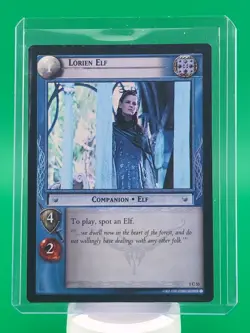 LOTR Lord of The Rings TCG Lorien Elf 1C-53 Foil Card - Image 3