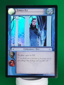 LOTR Lord of The Rings TCG Lorien Elf 1C-53 Foil Card - Image 4