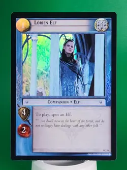 LOTR Lord of The Rings TCG Lorien Elf 1C-53 Foil Card - Image 5
