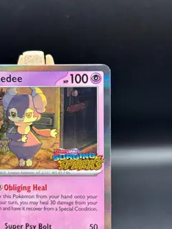 Indeedee Pokemon TCG Surging Sparks Stamped Black Star Promo Card #154 - Image 4