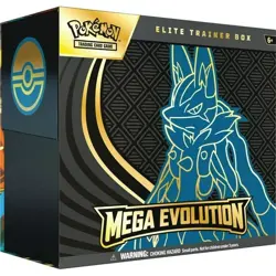 Pokemon Trading Card Game Mega Evolution Elite Trainer Box New Factory Sealed - Image 1
