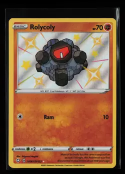 Rolycoly SV067/SV122 Shiny Holo Rare Shining Fates: Shiny Vault Pokemon Card - Image 1