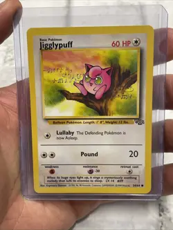 Pokemon TCG - Jigglypuff 54/64 - Common Unlimited - Jungle Unlimited NM Vtg Card - Image 1