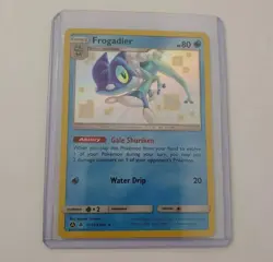 Pokemon TCG Frogadier Hidden Fates Holo Card SV12/SV94 - Image 1