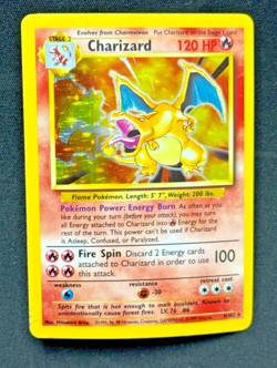 1999 Pokemon TCG Base Set CHARIZARD 4/102 RARE HOLO MP THE ICONIC CARD ! - Image 1