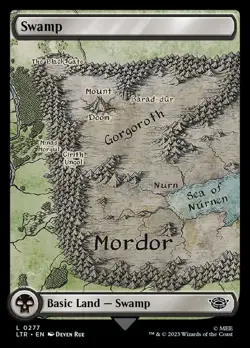 MTG LORD OF THE RINGS: TALES OF MIDDLE-EARTH SWAMP 0277 - MORDOR - Image 1