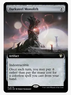 Darksteel Monolith (Extended Art) Commander Masters Regular - Image 1
