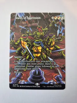 1x Waves of Aggression Borderless Teenage Mutant Ninja Turtles 13 NM x1 - Image 1