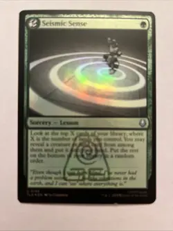 MTG Seismic Sense Foil Avatar: The Last Airbender # 195 NM - Image 1