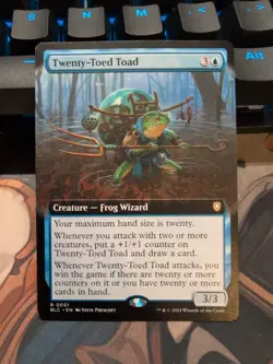 Twenty-Toed Toad (Extended Art) Commander: Bloomburrow Regular 51 - Image 3