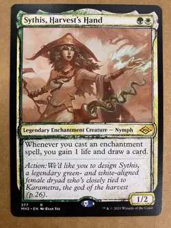 MTG 1x SHOWCASE Sythis, Harvest's Hand 377 Modern Horizons 2 Magic the x1 NM - Image 1