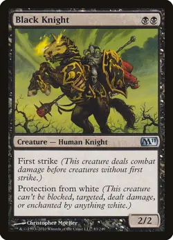 MTG Black Knight ** Magic 2011 ** English - Image 1