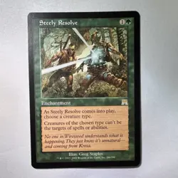 Magic: The Gathering Steely Resolve Enchantment Onslaught 2002 Regular English - Image 1