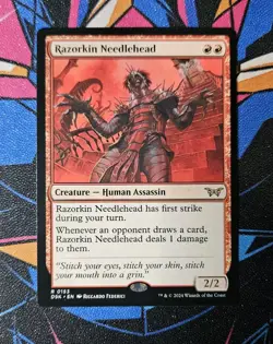 Razorkin Needlehead NM Regular MTG Duskmourn: House of Horror DSK Unplayed Magic - Image 1