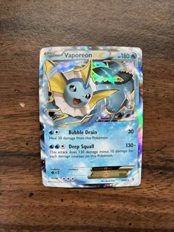 Pokemon Vaporeon EX 24/83 Generations 2016 Holo Rare Card TCG MP - Image 2