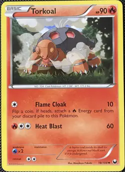 Torkoal 18/108 Dark Explorers Regular - Pokemon Card - Image 1