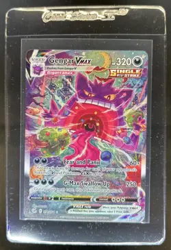2021 Pokemon SWSH Fusion Strike Gengar VM Vmax Secret Rare #271/264 - Image 1
