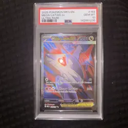 Mega Latias ex 163/132 Ultra Rare Holo Mega Evolution 2025 Pokemon PSA 10 - Image 1