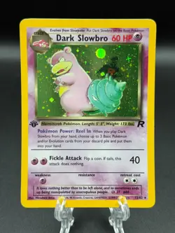 Dark Slowbro - 12/82 Pokemon Team Rocket - Holo 1st Edition - Image 1
