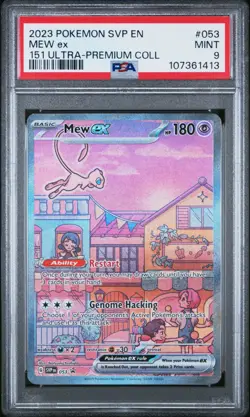 Pokemon 151 MEW ex 053 Black Star Promo Ultra-Premium UPC English 🔥 PSA 9 🔥 - Image 1