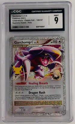 Garchomp C LV.X 2021 Pokemon Celebrations #145 CGC 9 - Image 1